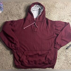 Coleman Hoodie Burgundy Mens Warm Winter Casual Cabincore Outdoor Size Large
